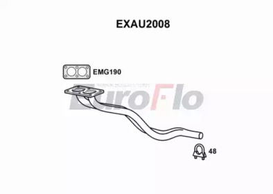 Труба выхлопного газа EuroFlo EXAU2008