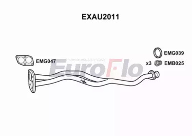 Труба выхлопного газа EuroFlo EXAU2011