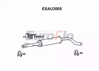 Амортизатор EuroFlo EXAU3005