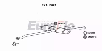 Средний глушитель выхлопных газов EuroFlo EXAU3023