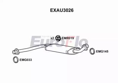 Средний глушитель выхлопных газов EuroFlo EXAU3026