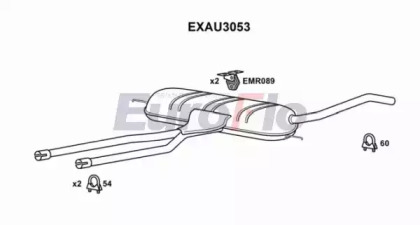 Амортизатор EuroFlo EXAU3053