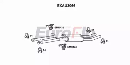 Средний глушитель выхлопных газов EuroFlo EXAU3066