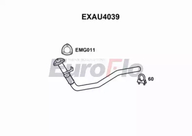 Труба выхлопного газа EuroFlo EXAU4039