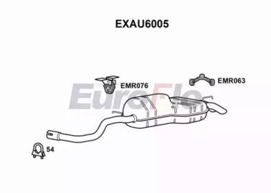 Глушитель выхлопных газов конечный EuroFlo EXAU6005