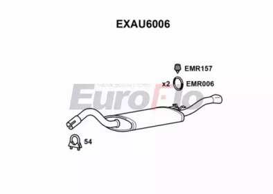 Глушитель выхлопных газов конечный EuroFlo EXAU6006