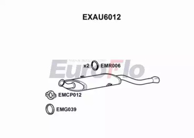 Глушитель выхлопных газов конечный EuroFlo EXAU6012