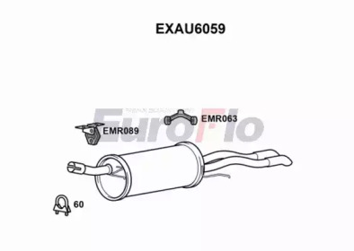 Амортизатор EuroFlo EXAU6059