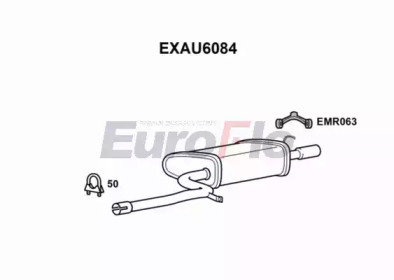 Глушитель выхлопных газов конечный EuroFlo EXAU6084