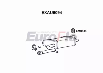 Глушитель выхлопных газов конечный EuroFlo EXAU6094