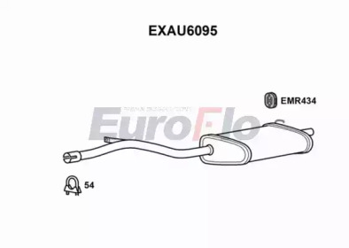 Глушитель выхлопных газов конечный EuroFlo EXAU6095