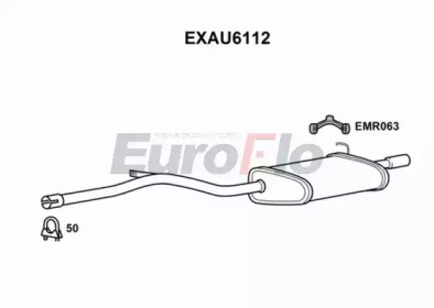 Глушитель выхлопных газов конечный EuroFlo EXAU6112