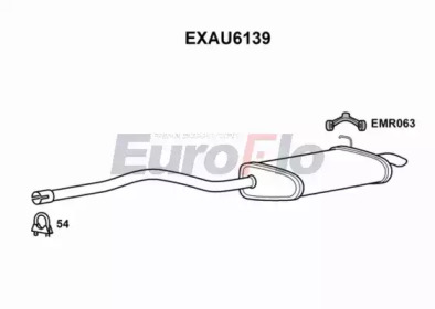 Глушитель выхлопных газов конечный EuroFlo EXAU6139