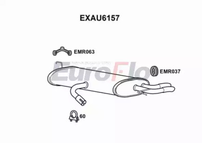 Амортизатор EuroFlo EXAU6157