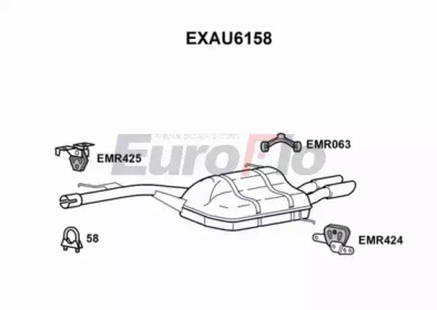 Амортизатор EuroFlo EXAU6158