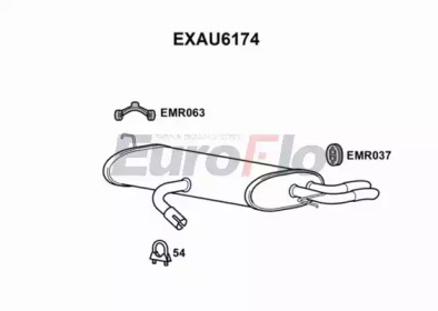 Амортизатор EuroFlo EXAU6174