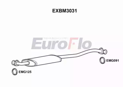 Средний глушитель выхлопных газов EuroFlo EXBM3031