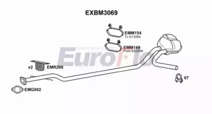 Амортизатор EuroFlo EXBM3069