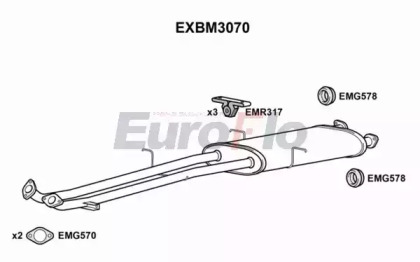 Амортизатор EuroFlo EXBM3070