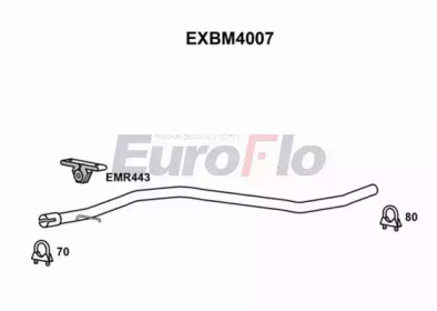 Труба выхлопного газа EuroFlo EXBM4007