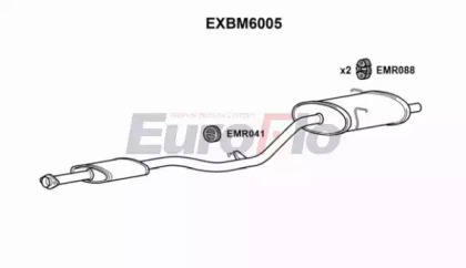 Глушитель выхлопных газов конечный EuroFlo EXBM6005