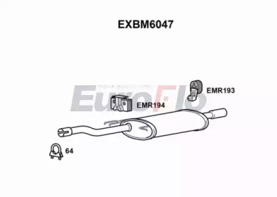 Амортизатор EuroFlo EXBM6047