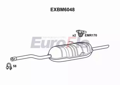 Амортизатор EuroFlo EXBM6048