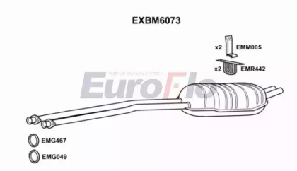 Амортизатор EuroFlo EXBM6073