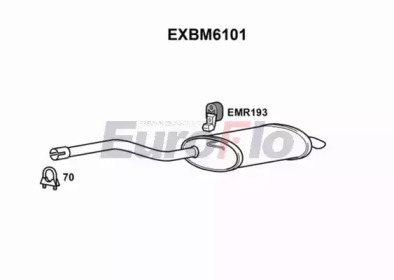 Амортизатор EuroFlo EXBM6101