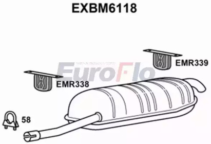 Амортизатор EuroFlo EXBM6118