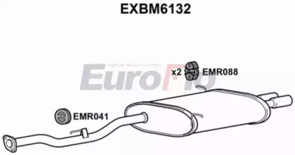 Амортизатор EuroFlo EXBM6132