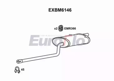 Амортизатор EuroFlo EXBM6146