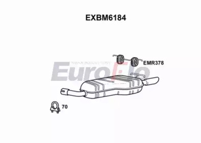 Амортизатор EuroFlo EXBM6184