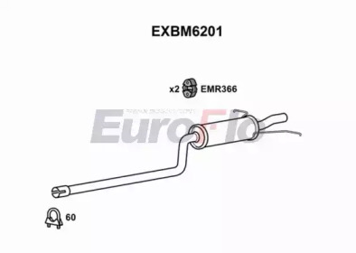 Амортизатор EuroFlo EXBM6201