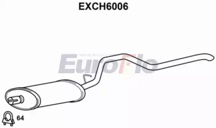 Глушитель выхлопных газов конечный EuroFlo EXCH6006