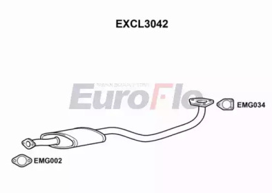 Амортизатор EuroFlo EXCL3042