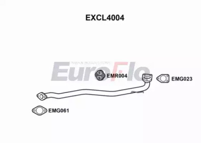 Труба выхлопного газа EuroFlo EXCL4004