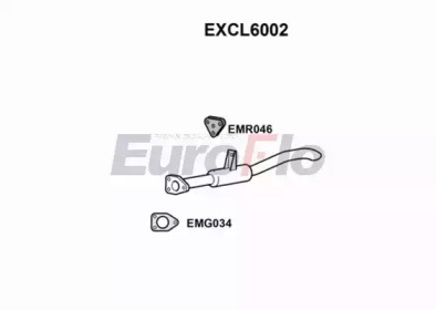 Глушитель выхлопных газов конечный EuroFlo EXCL6002