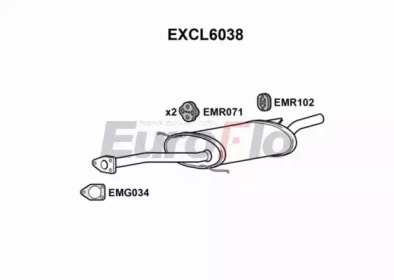 Амортизатор EuroFlo EXCL6038