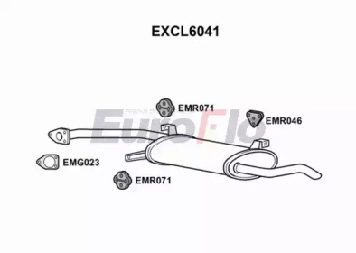 Амортизатор EuroFlo EXCL6041