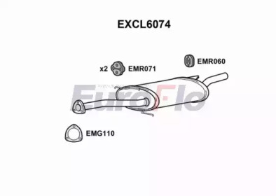 Амортизатор EuroFlo EXCL6074