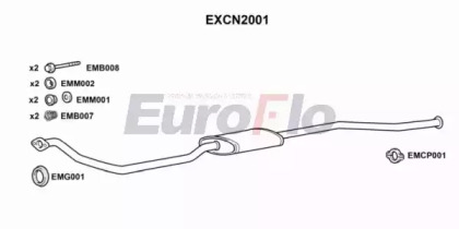 Труба выхлопного газа EuroFlo EXCN2001