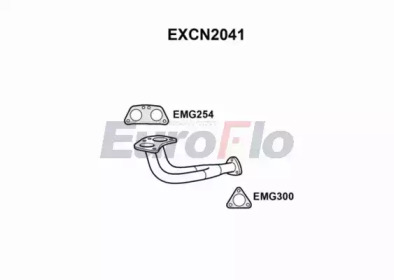 Труба выхлопного газа EuroFlo EXCN2041