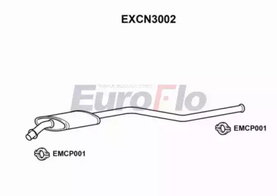 Средний глушитель выхлопных газов EuroFlo EXCN3002