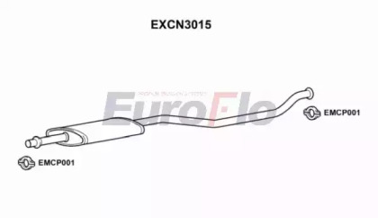 Средний глушитель выхлопных газов EuroFlo EXCN3015