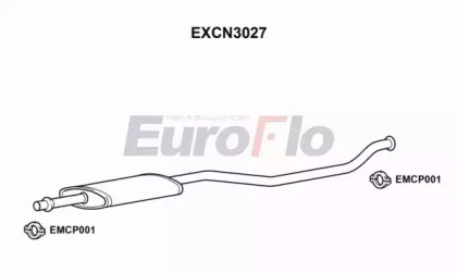 Средний глушитель выхлопных газов EuroFlo EXCN3027