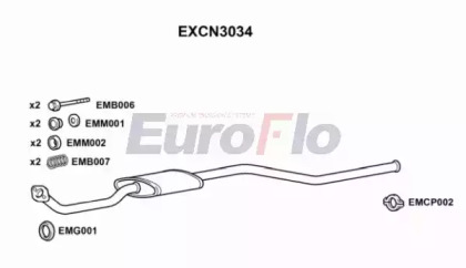 Амортизатор EuroFlo EXCN3034