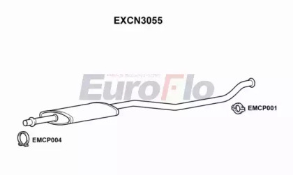 Средний глушитель выхлопных газов EuroFlo EXCN3055