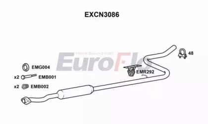 Амортизатор EuroFlo EXCN3086