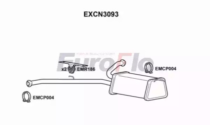 Средний глушитель выхлопных газов EuroFlo EXCN3093